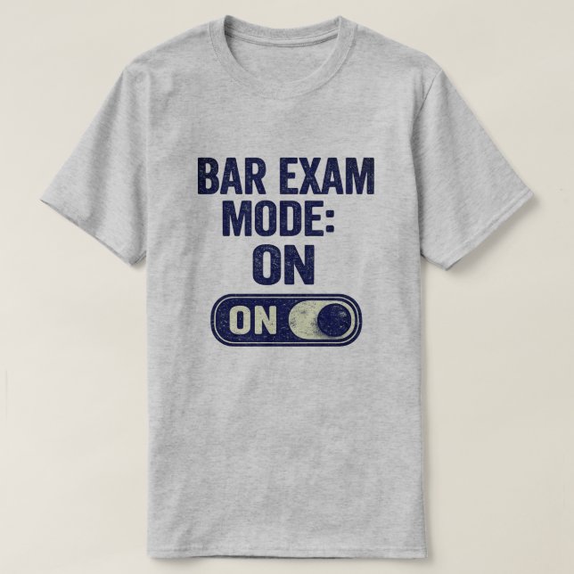 T-shirt Mode Examen du Barreau Activé Graphique de Faculté (Design devant)