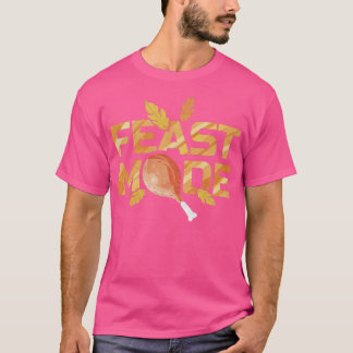 T-shirt Mode Fête Avec Bouton À Jambe De Turquie Sur Thank