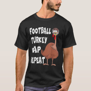 T-shirt Mode fête Football et Turquie Nap Répétition Thank