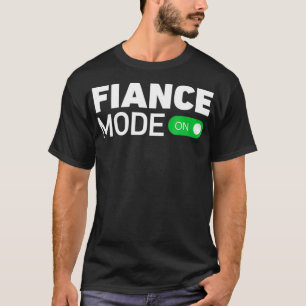 T-shirt Mode fiancé activé Couple futur marié