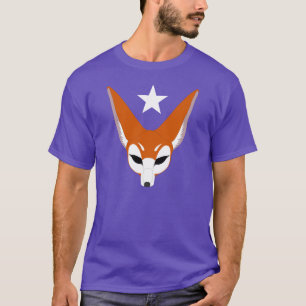 T-SHIRT MODE FOX ILLUSTRATION ET WHITE STAR