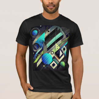 T-shirt Mode géométrique en gras | Formes minimalistes