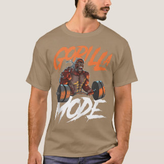 T-shirt Mode Gorilla Gym Beast Exercice Poids Lifting Pow