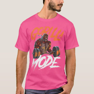 T-shirt Mode Gorille Gym Bête Exercice Poids Musculation P