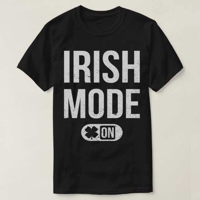 T-shirt Mode Irlandais Sur St patrick Atteinte Hommes Femm (Design devant)