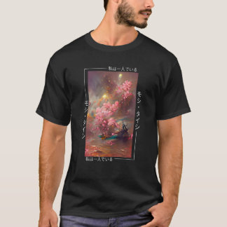 T-shirt Mode japonais Chêne Fleur de cerisier Bois Art A