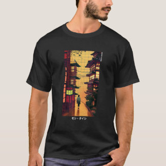 T-shirt Mode japonaise Strewear rétro esthétique Tokyo
