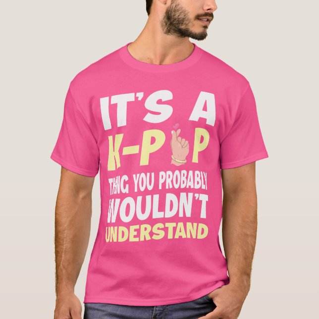 T-shirt Mode K-Pop Pour Les Amateurs De K-Drama Coréen K-P (Devant)