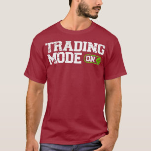 T-shirt Mode Négociation Sur Le Marché Stock Jour D'Invest
