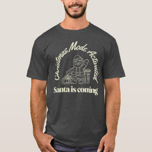 T-shirt Mode Noël Père Noël activé