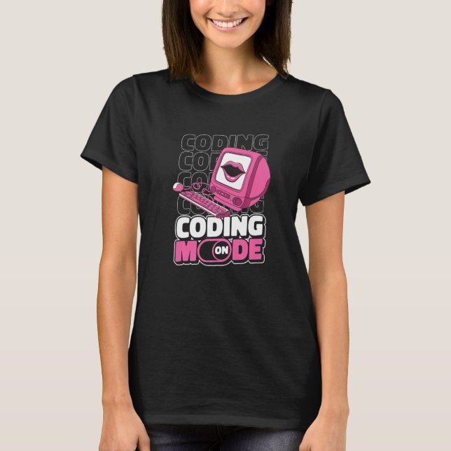 T-shirt Mode Programmer Sur Programmer Coding Developer Co (Devant)