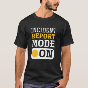 T-shirt Mode Rapport D'Incident Sur La Secourt Animale Ani