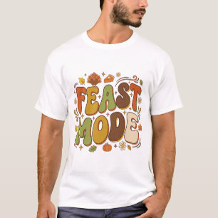 T-shirt Mode Repas de Thanksgiving Rétro Drôle