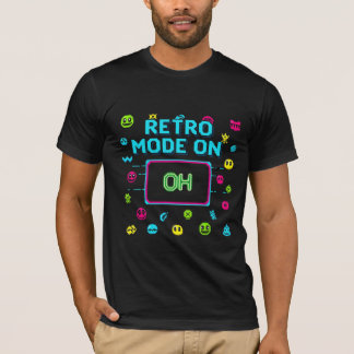 T-shirt Mode Rétro Activé Jeu Vidéo Arcade en Pixel Art 8 