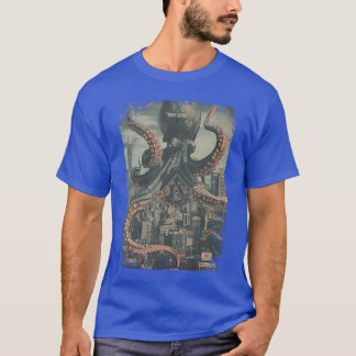 T-shirt Mode Rétro Streetwear Y2K Pieuvre Horreur Monstre