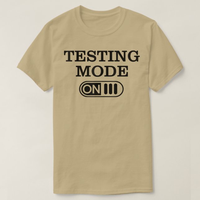 T-shirt Mode Test Le Jour De Test Enseignant Test Jour Hom (Design devant)