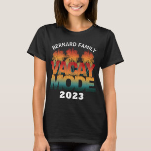 T-SHIRT MODE VACANCES FAMILIALES