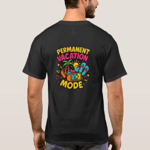 T-shirt Mode Vacances Permanentes – Chemise Tropicale Amus