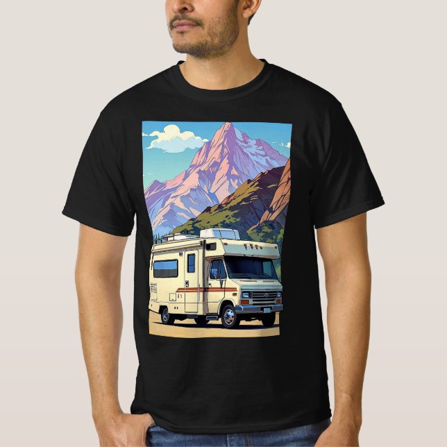 T-shirt Mode vacances voyage en plein air aventure RV (Devant)