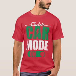 T-shirt Mode voiture électrique activé Conducteur VE Véhic