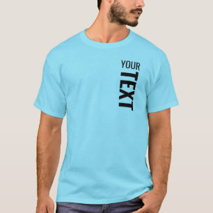 T-shirt Modèle Ajouter le texte ici Trendy Homme's Blue Ho