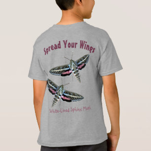 T-shirt Modèle arrière de la photo de l'insecte de papillo