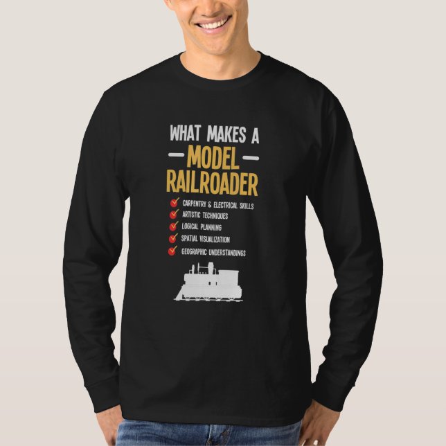 T-shirt Modèle Chemin de fer à vapeur Locomotive Train Kit (Devant)