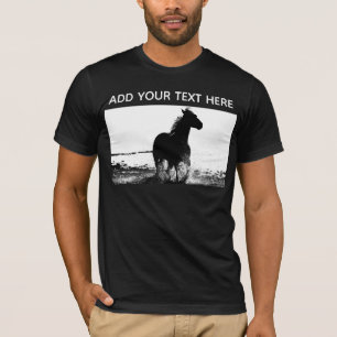 T-shirt Modèle Cheval Personnalisé Mens Moderne
