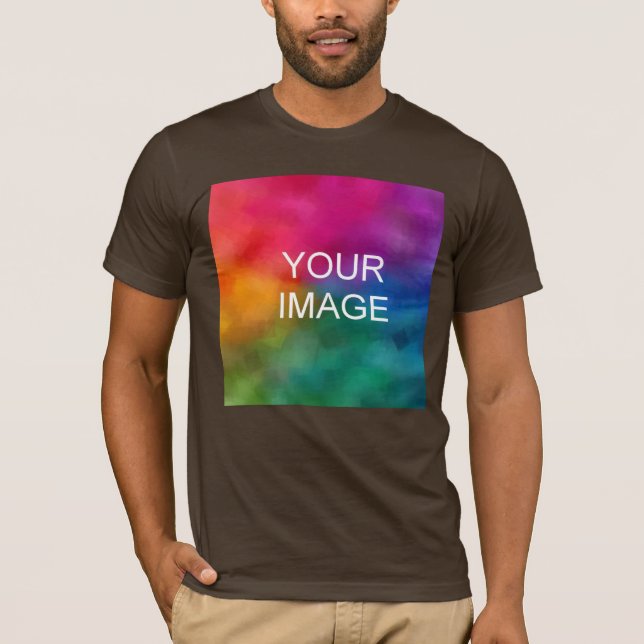 T-shirt Modèle couleur Brown personnalisé Ajouter un logo  (Devant)