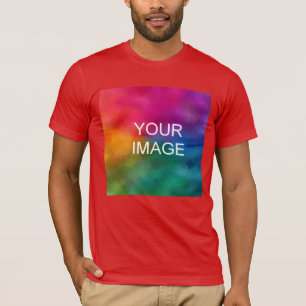 T-shirt Modèle couleur rouge Ajouter logo image Personnali
