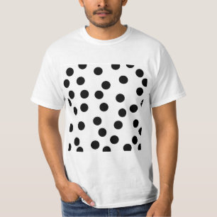T-shirt Modèle dalmatien noir et blanc de tache