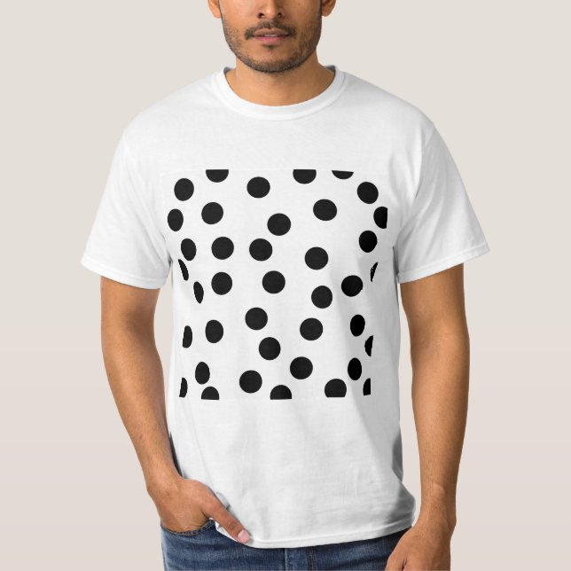 T-shirt Modèle dalmatien noir et blanc de tache (Devant)