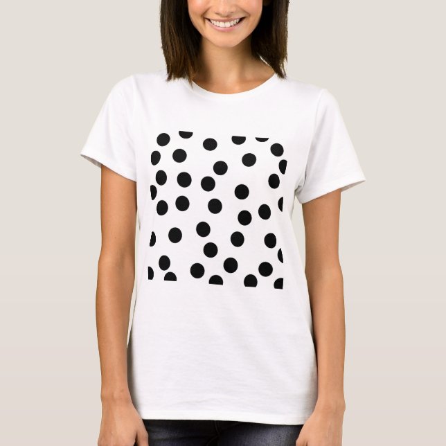 T-shirt Modèle dalmatien noir et blanc de tache (Devant)