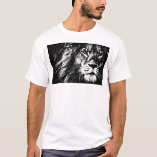 T-shirt Modèle d'art pop tête de lion élégant pour hommes