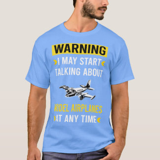 T-shirt Modèle d'avertissement Avion Avion Avion Avion Avi