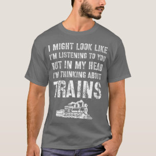 T-shirt Modèle De Cadeaux De Train Pour Les Amateurs De T