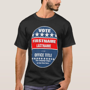 T-shirt Modèle de campagne personnalisé