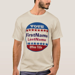 T-shirt Modèle de campagne personnalisé