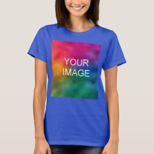 T-shirt Modèle de couleur bleu profond personnalisé Ajoute