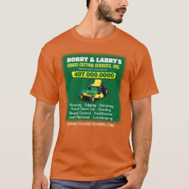 T-shirt Modèle de coupe de l'herbe d'entretien paysager Dr