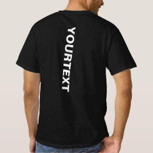 T-shirt Modèle de dos moderne avec grande police de texte