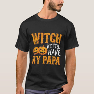 T-shirt Modèle de Halloween Meilleure Sorcière pour Papa