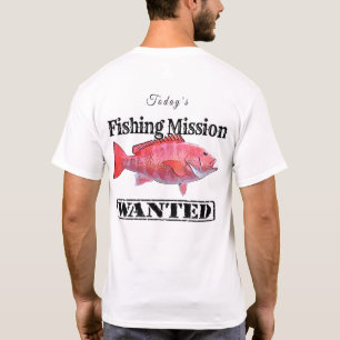 T-shirt Modèle de mission de pêche Red Snapper