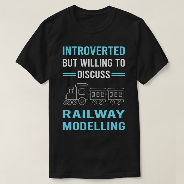 T-shirt Modèle de modélisation ferroviaire introduit Railr (Design devant)
