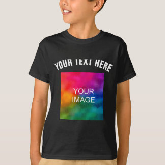 T-shirt Modèle de photo de téléchargement de texte Garçons