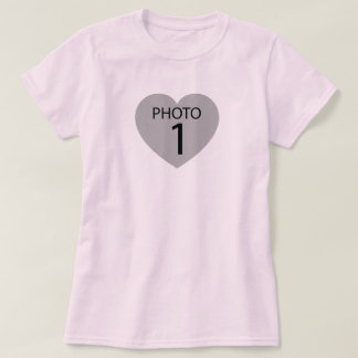 T-shirt Modèle de photo en forme de cœur