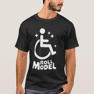 T-shirt Modèle de roulement pour handicapés en fauteuil ro