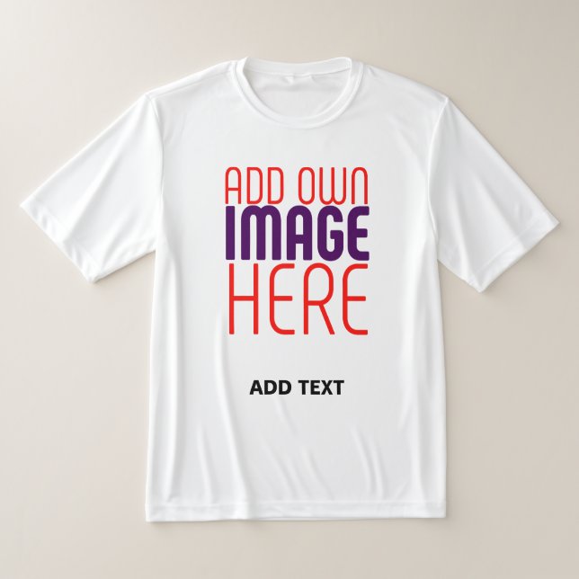 T-SHIRT MODÈLE DE TEXTE D'IMAGE BLANCHE SIMPLE MODERNE (Poser)