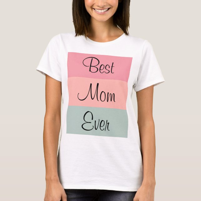 T-shirt Modèle de texte personnalisable femmes meilleure m (Devant)