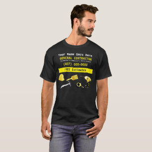 T-shirt Modèle de tout faire de l'entrepreneur général Han